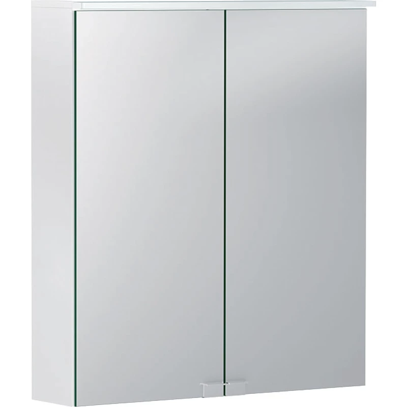Зеркальный шкаф 60x7,7 см белый матовый Geberit Option Basic 500.273.00.1