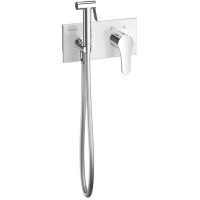 Гигиенический душ Teska Elsa BTK6410W со смесителем, хром/белый