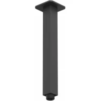 Кронштейн для верхнего душа Whitecross X X1321BL 240 мм, потолочный, черный матовый