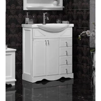 Тумба Клио 75, цвет 9003 (раковина Монро 75)