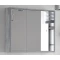 Зеркальный шкаф 90x70 см арт/серый Corozo Айрон SD-00000281 - 1