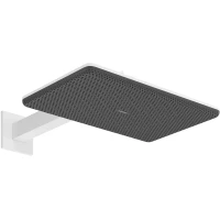 Верхний душ Hansgrohe Raindance Alive Q 24551700 340x210 мм, 2 режима, с кронштейном, белый матовый