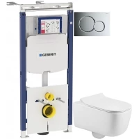 Комплект подвесной унитаз MEER MR-2103 + система инсталляции Geberit 111.362.00.5 + 115.770.21.5