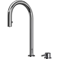 Смеситель для кухни Paulmark Estetica Es218006-CR с подключением к фильтру, выдвижным изливом, хром