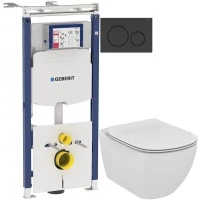 Комплект подвесной унитаз Ideal Standard Tesi T007901 + T352701 + система инсталляции Geberit 111.362.00.5 + 115.882.DW.1