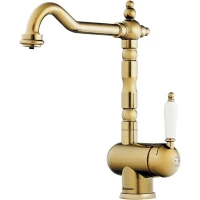 Смеситель для кухни с подключением к фильтру Omoikiri Kyoto 2 Plus-G золотой 4994353