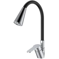 Смеситель для кухни Splenka S07.43 с гибким изливом, хром