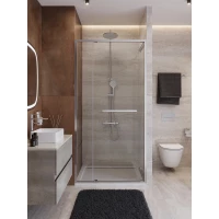 Душевая дверь Cezares Lux LUX-B-FS-11-110-C-CR 110 см, профиль хром, стекло прозрачное