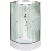 Душевая кабина 90x90x200 см Deto L790NGM интимато