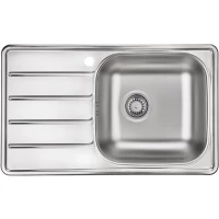 Кухонная мойка матовая сталь Ukinox Гранд GRM780.480 -GT6K 1R