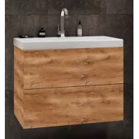 Тумба под раковину Art&Max Verona Push AM-Verona-Push-600-2C-SO-RK 59,6 см, подвесная, дуб кельтик