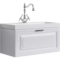 Тумба с раковиной белый глянец 80 см Aqwella 5 Stars Empire SETEmp.01.08/W/Inf.08.04.D