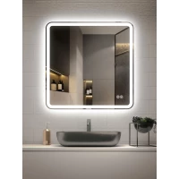 Зеркало Vincea VLM-3VC7007-2 70x70 см, с LED-подсветкой, сенсорным выключателем, диммером, антизапотеванием