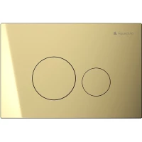Кнопка смыва Aqueduto Circulo Novo CIR0250 для инсталляции, золотой матовый