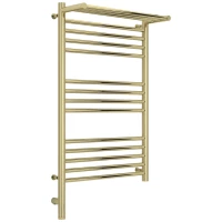 Полотенцесушитель электрический 800x500 шампань МЭМ левый Сунержа Богема с полкой 3.0 020-5806-8050