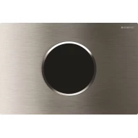 Кнопка смыва Geberit Sigma 10 115.908.SN.1 для инсталляции, бесконтактная, питание от батареи 3 В, матовая/полированная нержавеющая сталь