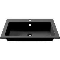 Раковина Uperwood Megan 45481000001 60x48 см, накладная, черный матовый
