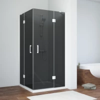 Душевой уголок Vegas Glass AFA NOVO 120 01 07 120x120 см, профиль белый, стекло графитовое