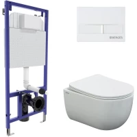 Комплект подвесной унитаз Berges Ventas + система инсталляции Berges Novum L1 043308