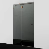 Душевая дверь WasserKRAFT Paar 88H05-TG 121,8 см, профиль розовое золото, стекло тонированное