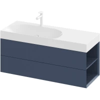 Тумба под раковину Ravak Lite X000001893 120 см R, подвесная, синий матовый