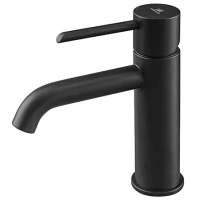 Смеситель для раковины Noken Round N199999103 без донного клапана, черный матовый