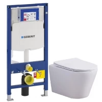 Комплект подвесной унитаз Esbano Clavel ESUPCLAVW + система инсталляции Geberit 111.300.00.5