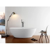 Акриловая ванна Abber AB9249 175x100 см, отдельностоящая, белый