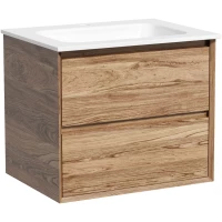 Тумба с раковиной Sancos Marmi 2.0 MR2.060ECH + CN7011 61 см, подвесная, дуб чарльстон