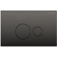 Кнопка смыва Boheme 668-GM для инсталляции, графит матовый