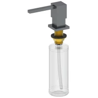 Дозатор для жидкого мыла Wonzon & Woghand WW-88SD01-BGM встраиваемый, для кухни, темный графит матовый