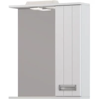 Зеркальный шкаф Vigo Diana z.DIA.60.R.El 60x70 см R, с подсветкой, выключателем, белый глянец/белый матовый