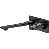 Смеситель для раковины Teka Sense 91491020N2 встраиваемый, без донного клапана, черный
