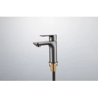 Смеситель для раковины Gappo G1048 G1048-9 оружейная сталь