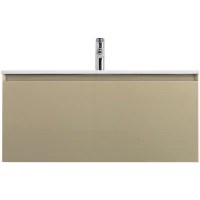 Тумба под раковину Art&Max Latina AM-Latina-1000-1C-SO-BGM 100,5 см, подвесная, серо-бежевый матовый