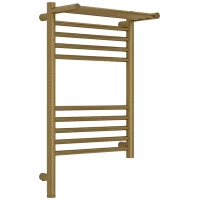 Полотенцесушитель электрический Сунержа Богема с полкой 3.1 051-6006-6040 600x400, МЭМ левый, состаренная латунь