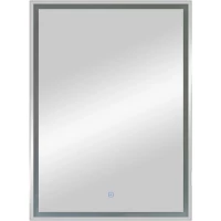 Зеркальный шкаф Art&Max Techno AM-Tec-600-800-1D-R-DS-F 60x80 см R, с LED-подсветкой, сенсорным выключателем, диммером, белый матовый