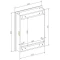 Зеркальный шкаф 60x80 см белый R Art&Max Techno AM-Tec-600-800-1D-R-DS-F - 10