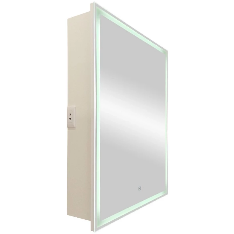 Зеркальный шкаф 60x80 см белый R Art&Max Techno AM-Tec-600-800-1D-R-DS-F
