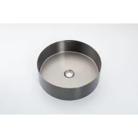 Раковина-чаша Gappo GX101-9 40x40 см, накладная, оружейная сталь