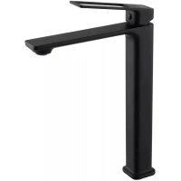 Смеситель для раковины GID Niagara L057-BM-D без донного клапана, черный матовый