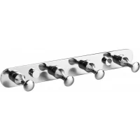 Планка с крючками D-Lin D201801 для ванны, хром 