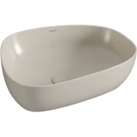 Раковина-чаша VitrA Outline Recycled 7991B066-0016 57x45 см, накладная, тауп матовый