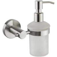 Дозатор для жидкого мыла D-Lin D295280 300 мл, настенный, нержавеющая сталь
