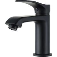 Смеситель для раковины Frap F1075-6 черный матовый 