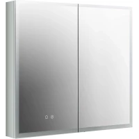 Зеркальный шкаф Aquatek AQ7803B-MLC 80x70 см, с LED-подсветкой, сенсорным выключателем, антизапотеванием