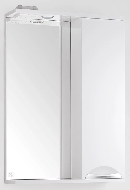 Зеркальный шкаф 55x83 см белый глянец Style Line Жасмин ЛС-00000039