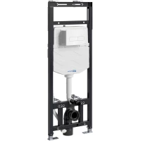Инсталляция для унитаза WasserKRAFT Alme 15 15TLT.010.ME.WH03 с кнопкой смыва, белый