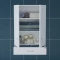 Шкаф подвесной белый глянец Санта Стандарт 401012 - 2