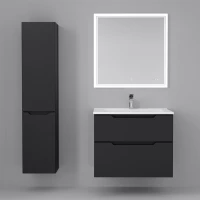 Комплект мебели антрацит 76,5 см Jorno Slide Sli.01.75/P/A + 4640021062210 + Sli.02.77/W